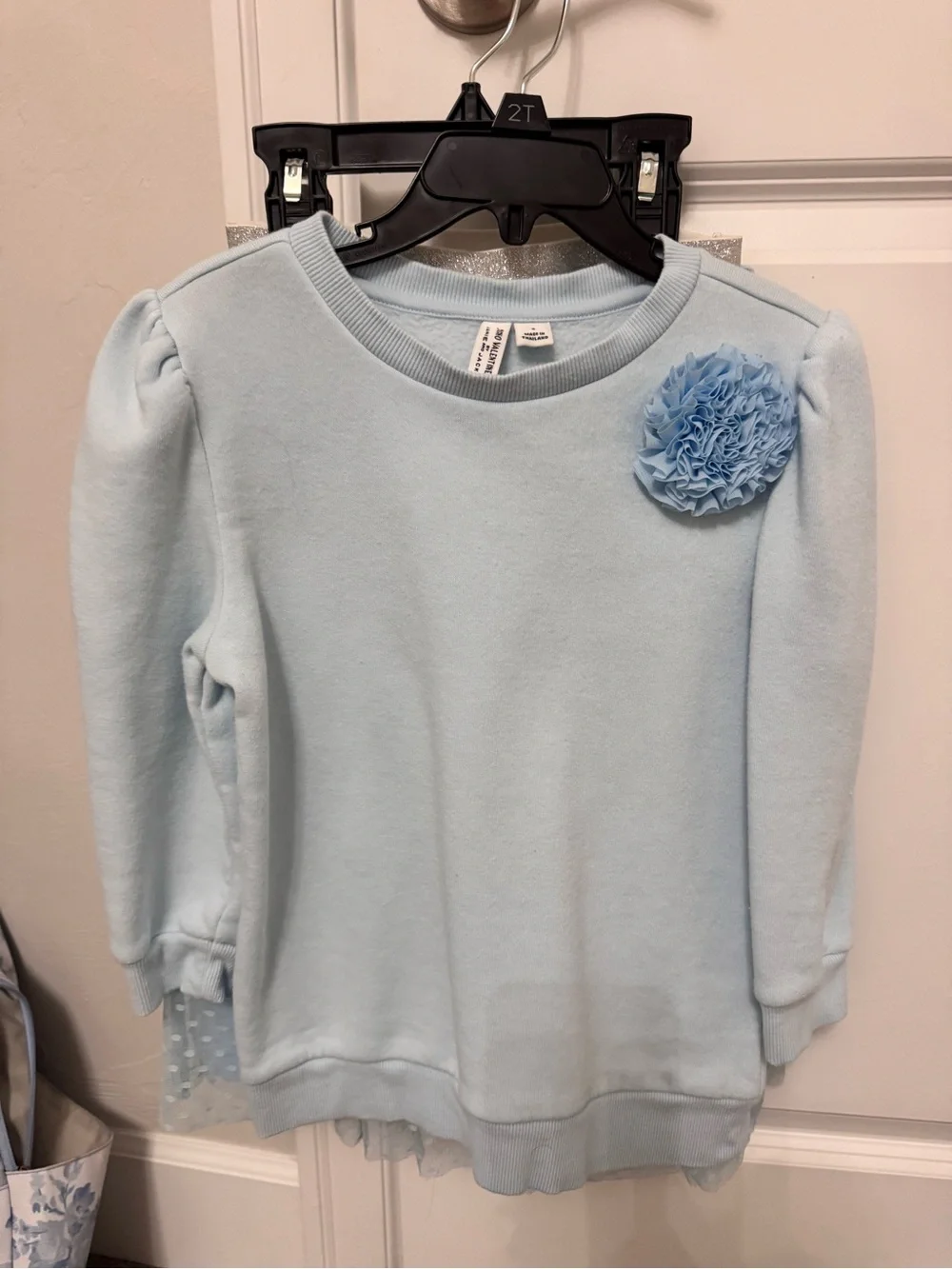 Janie & Jack Juno Valentine Light Blue 2 piece set Size 8